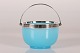 Old sugar bowl
Light blue glass
