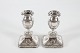 English Silver 
Pair Candlesticks
