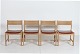 Børge Mogensen
Set of 4 oak chairs 
BM 72